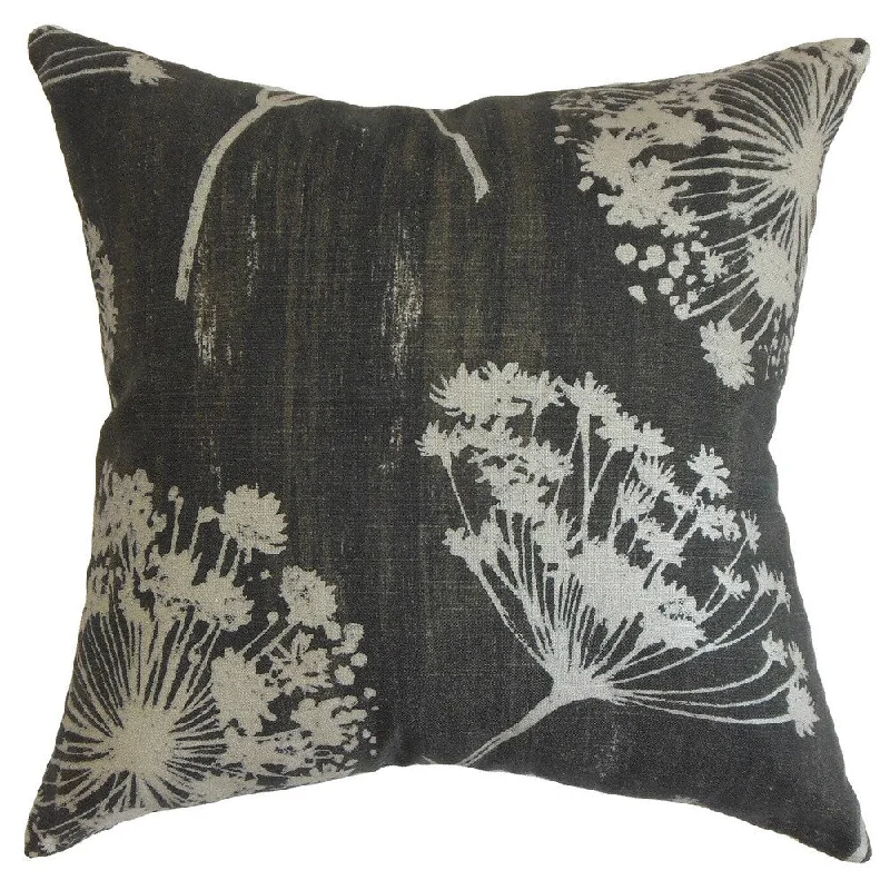 Garuahi Floral Euro Sham Noir