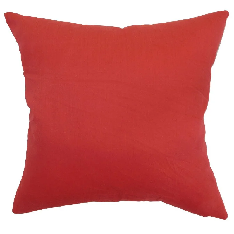 Calvi Plain Euro Sham Red