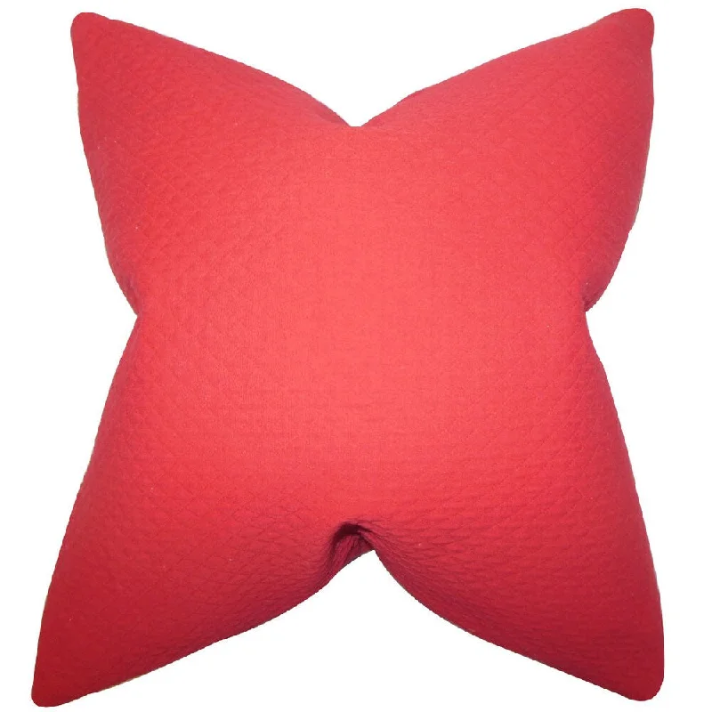 Schuyler Solid Euro Sham Red