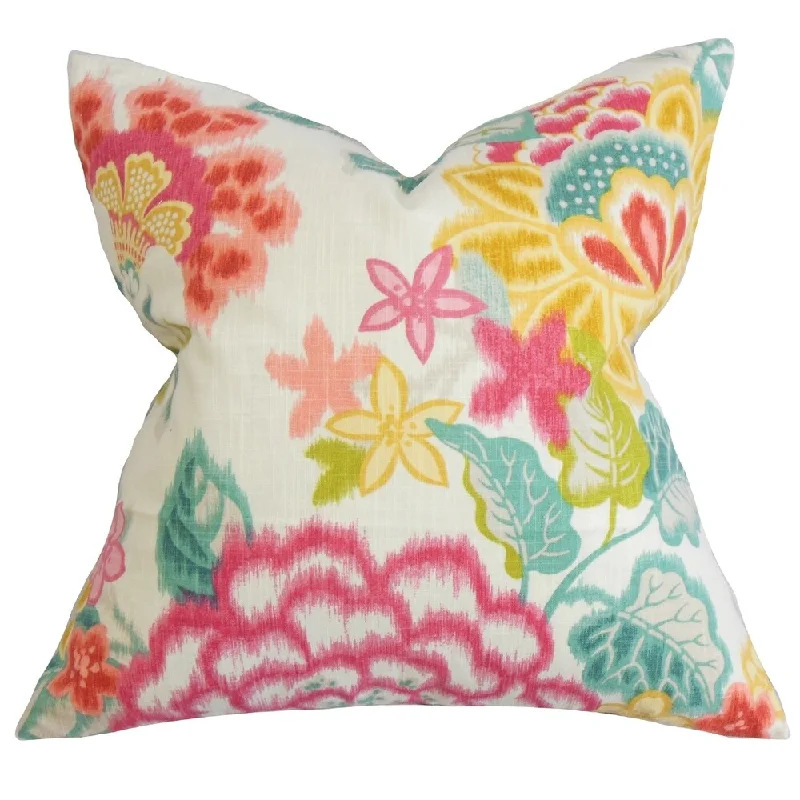 Lindsay Floral Euro Sham Pink