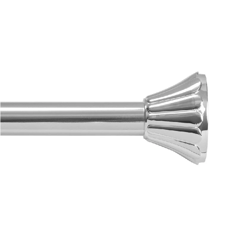 Kenney Daisy Adjustable Tension Shower Rod - Chrome - N/A