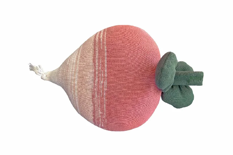 Ramona The Radish Knitted Cushion