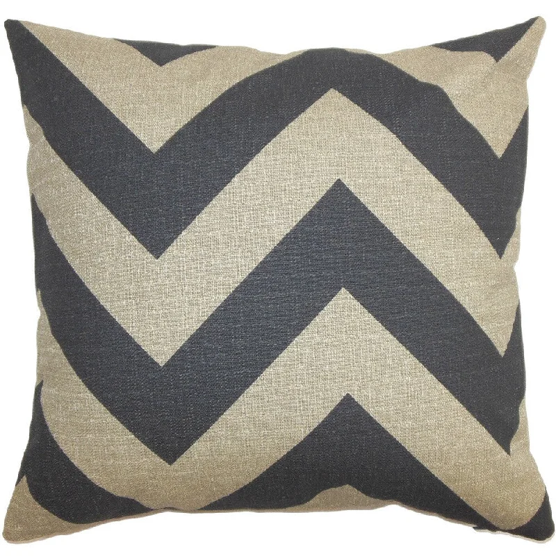 Eir Zigzag Euro Sham Gray Natural