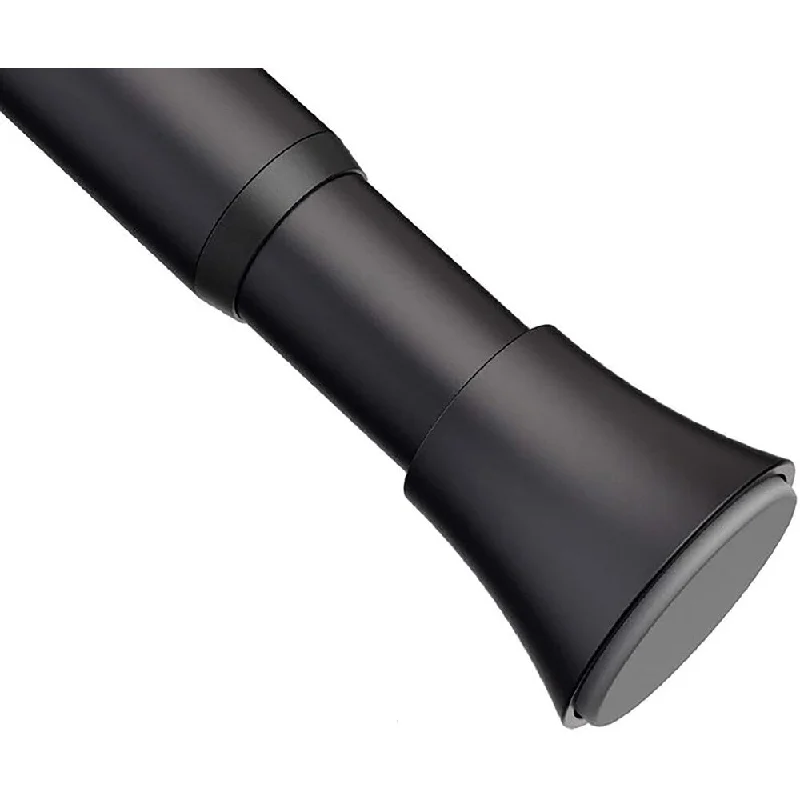 Tension Shower Curtain Rod Black, Rod Adjustable 63 to 72 inch - Black