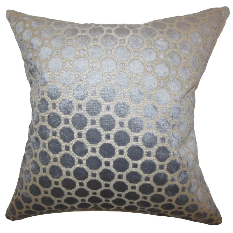 Kostya Geometric Euro Sham Grey