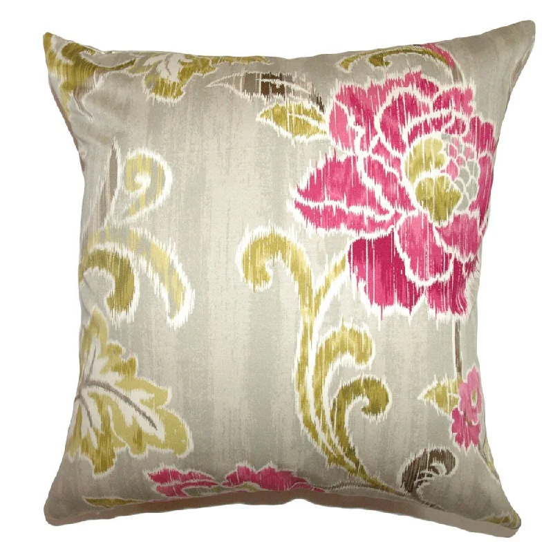 Jacobina Floral Euro Sham Fuchsia