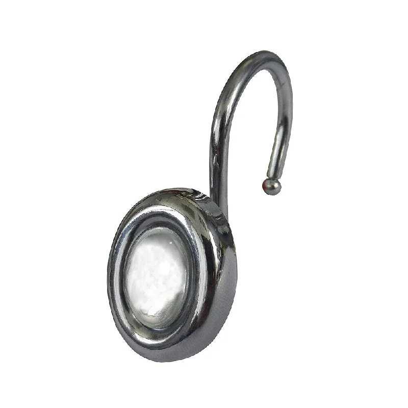 Oval Eyes Shower Curtain Hooks - Chrome