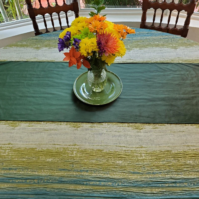 Rectangular Shibori Stripe Tablecloth