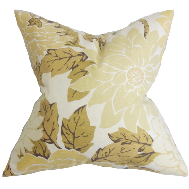 Kerensa Floral Euro Sham Neutral