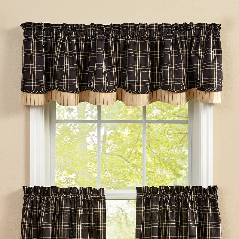 Farmhouse Star by Park Valance - Lined Layered 72x16 Park Designs