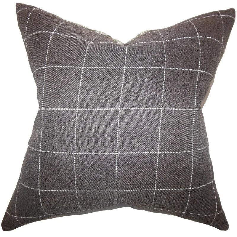 Ivo Plaid Euro Sham Brown