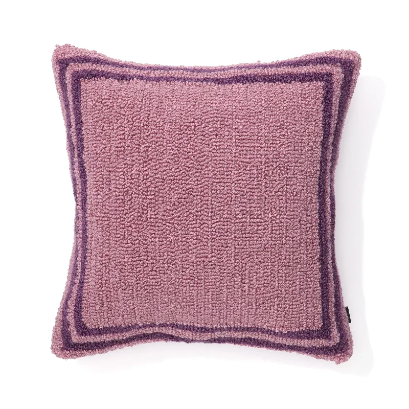 Square Line Cushion Cover 450 x 450 Purple