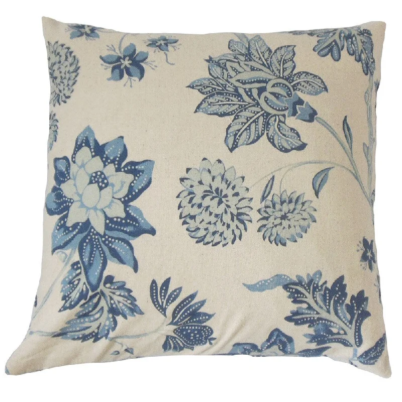 Mairead Floral Euro Sham Blue