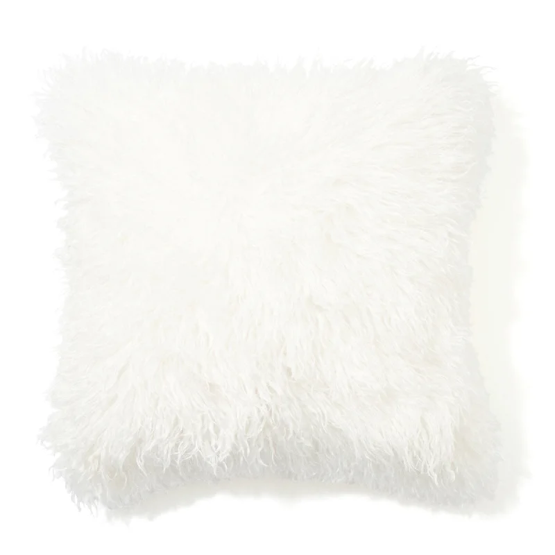 Fur P Cushion Cover 450 X 450 White