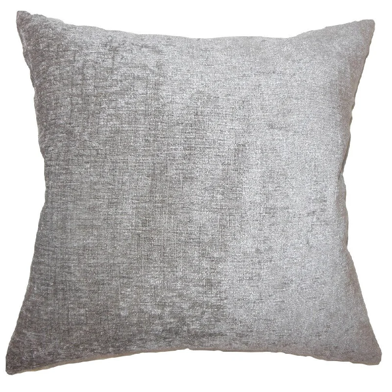 Gefion Solid Euro Sham Silver