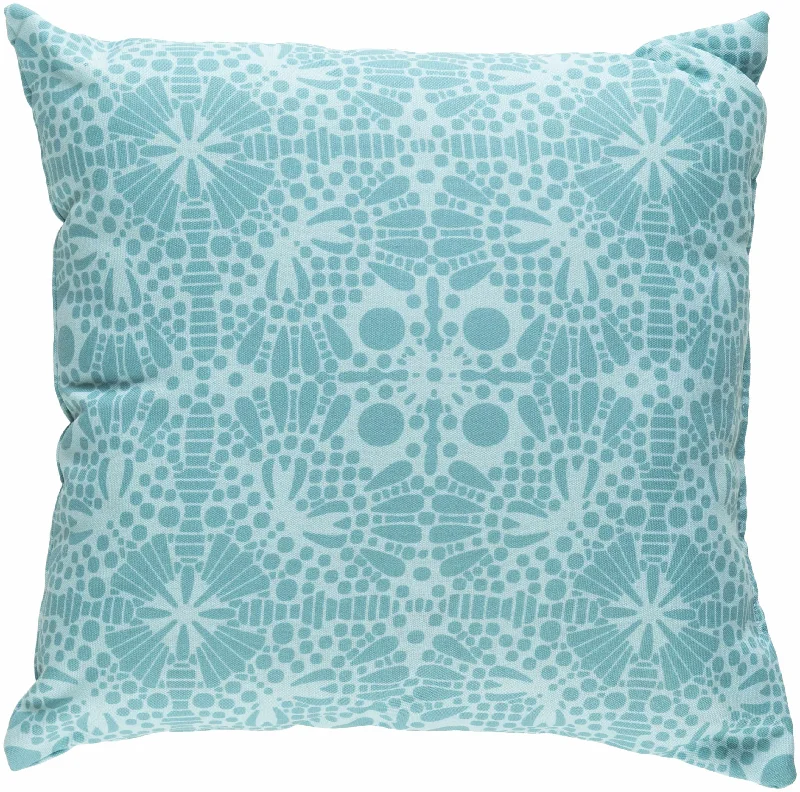 Porirua Geometric Aqua Accent Pillow