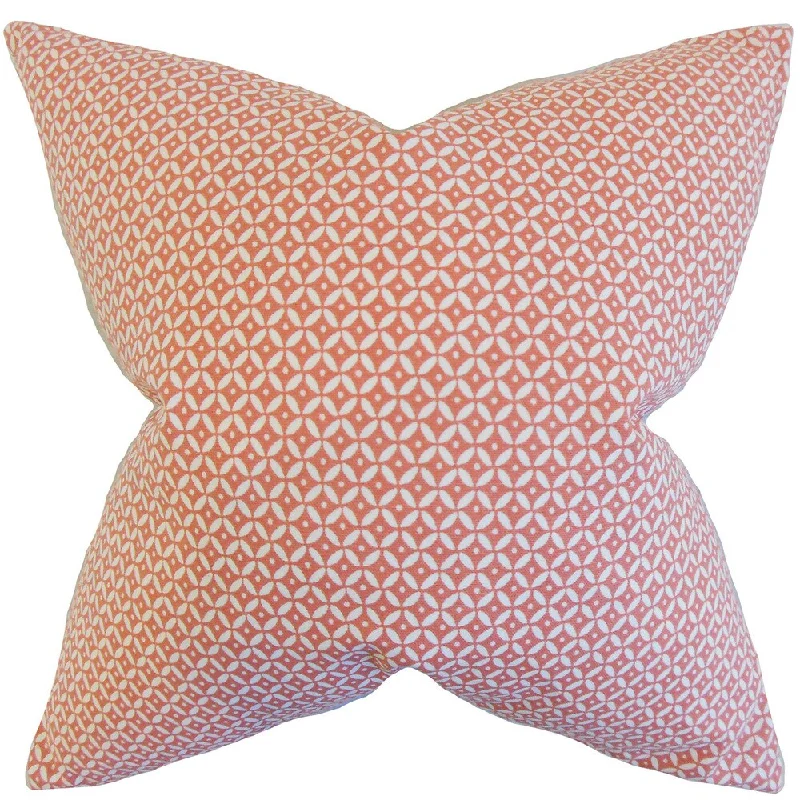 Nima Geometric Euro Sham Blush