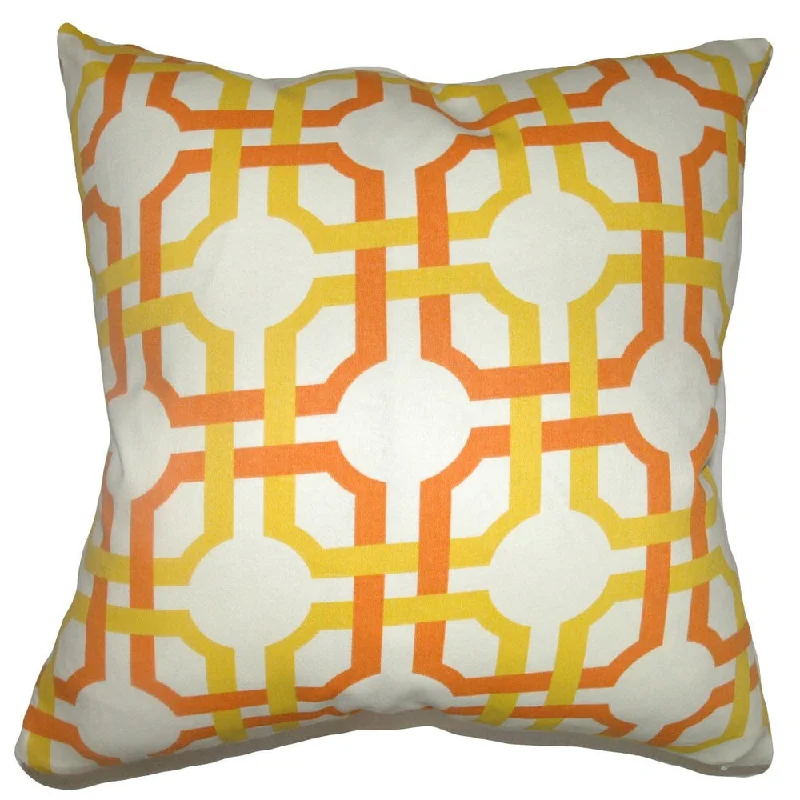 Aebba Geometric Euro Sham Sungold