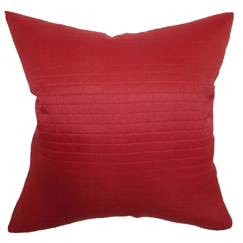 Quintessa Quilted Euro Sham Cherry