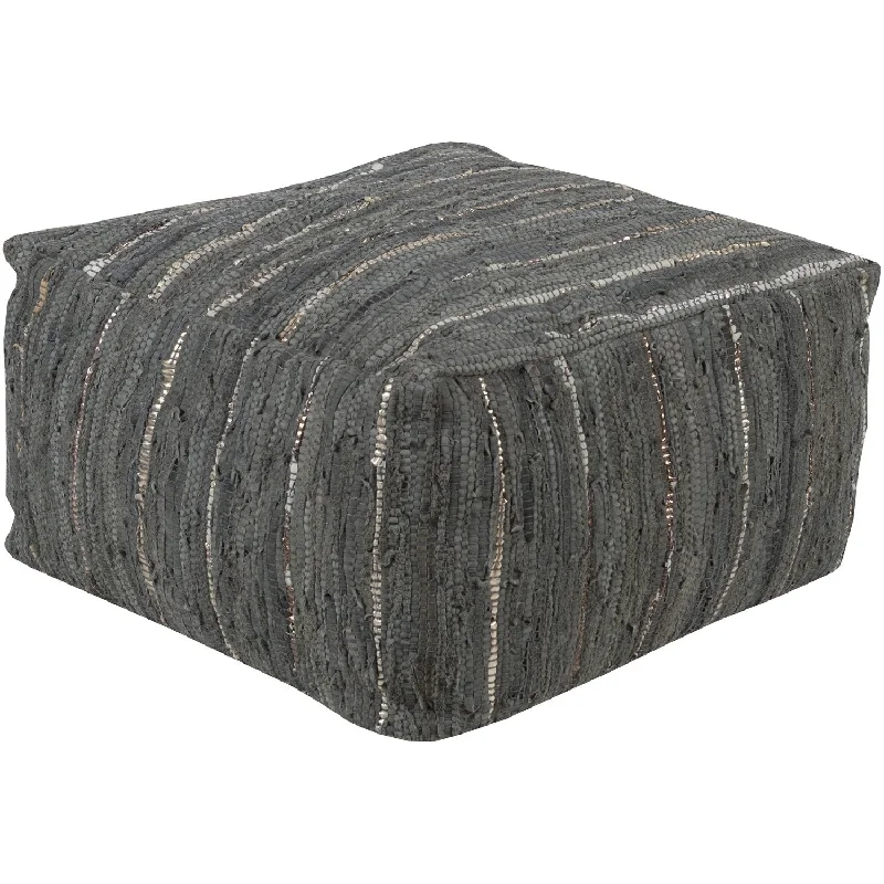 Anthracite Pouf in Grey