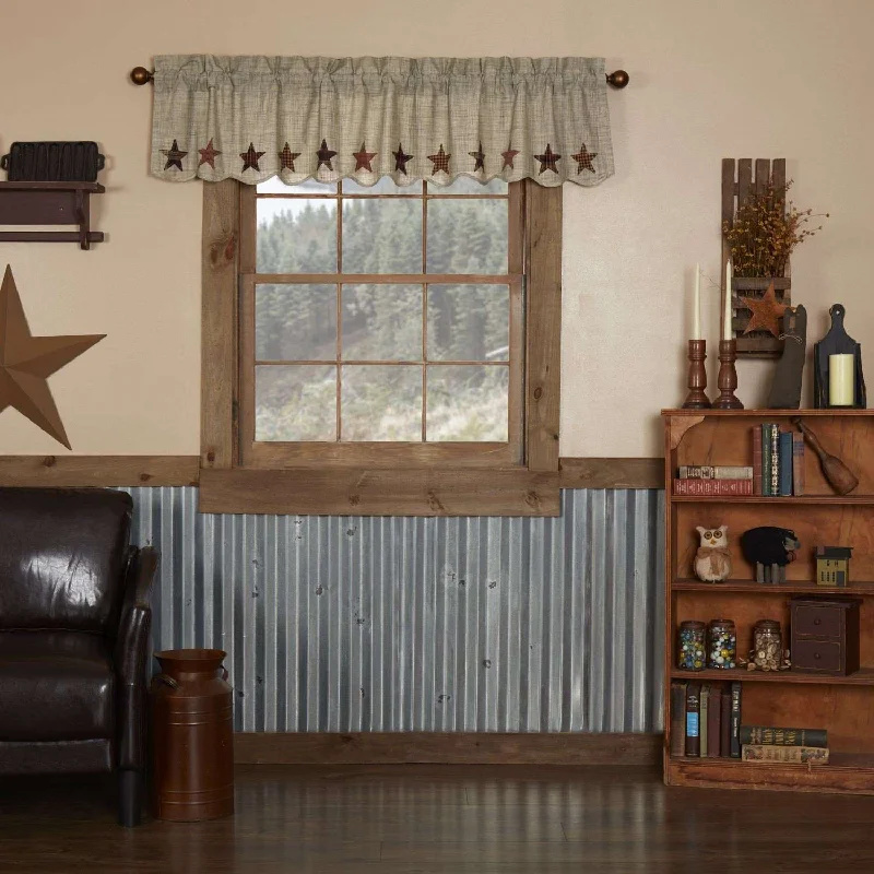 Abilene Star Valance Curtain 16x72