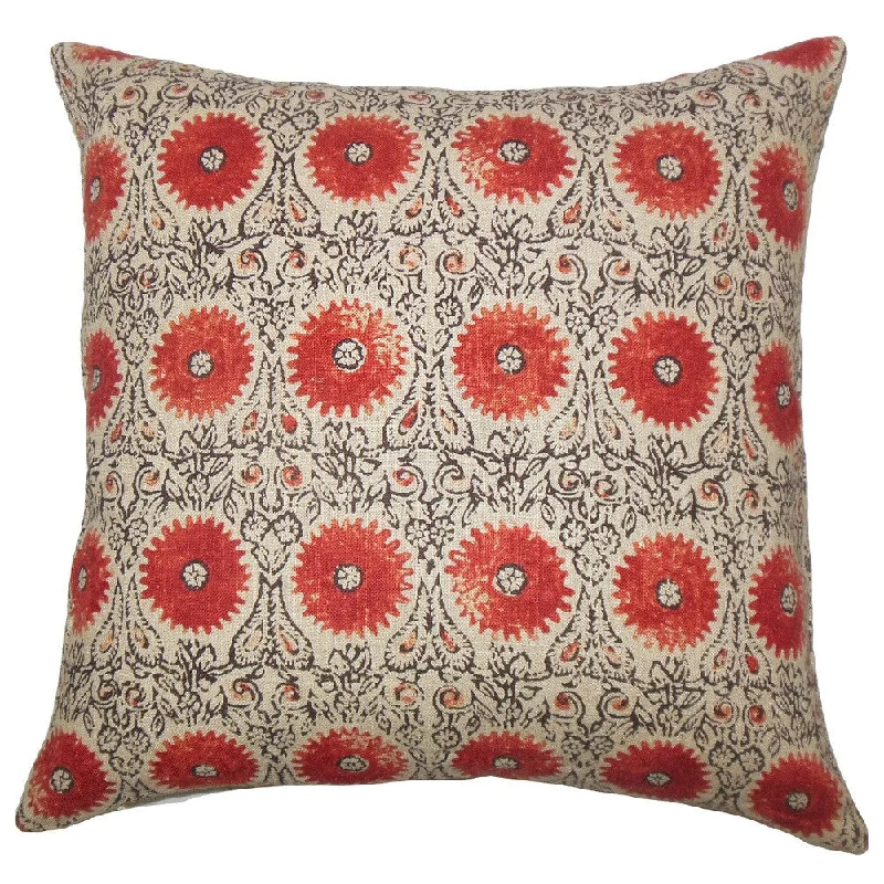 Xaria Floral Euro Sham Spice