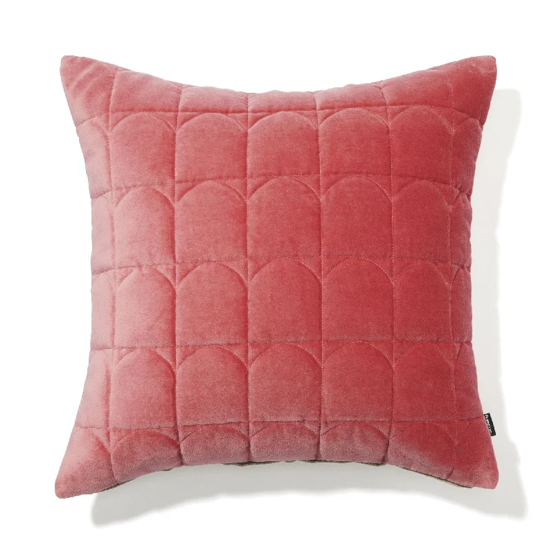 Geome Quilt Cushion Cover 450 X 450 Red