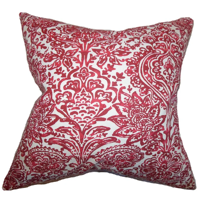 Daija Floral Euro Sham Red