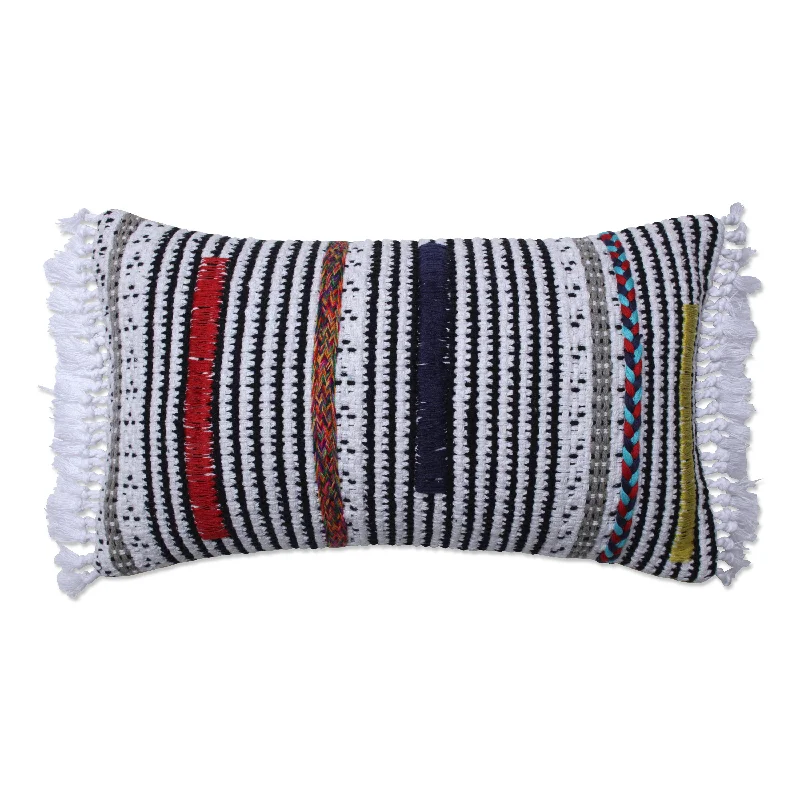 Cairo Off White/Multi Rectangular Throw Pillow