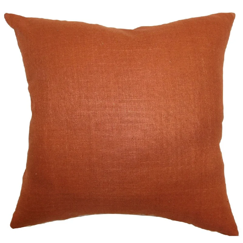 Zaafira Solid Euro Sham Rust