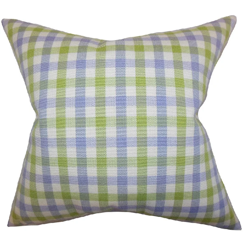 Manteo Plaid Euro Sham Blue Green