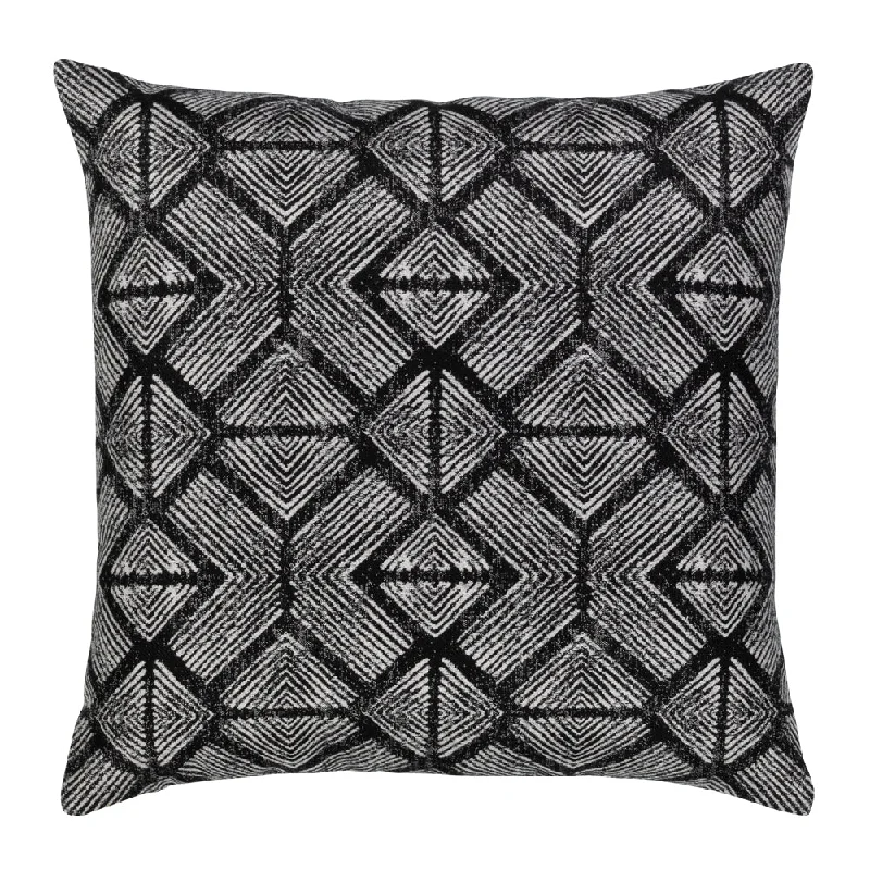 20" Square Elaine Smith Pillow  Bakuba Ebony