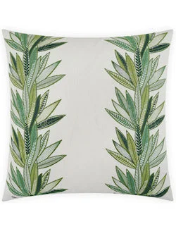 Belize Banana Palms Coastal Pillow