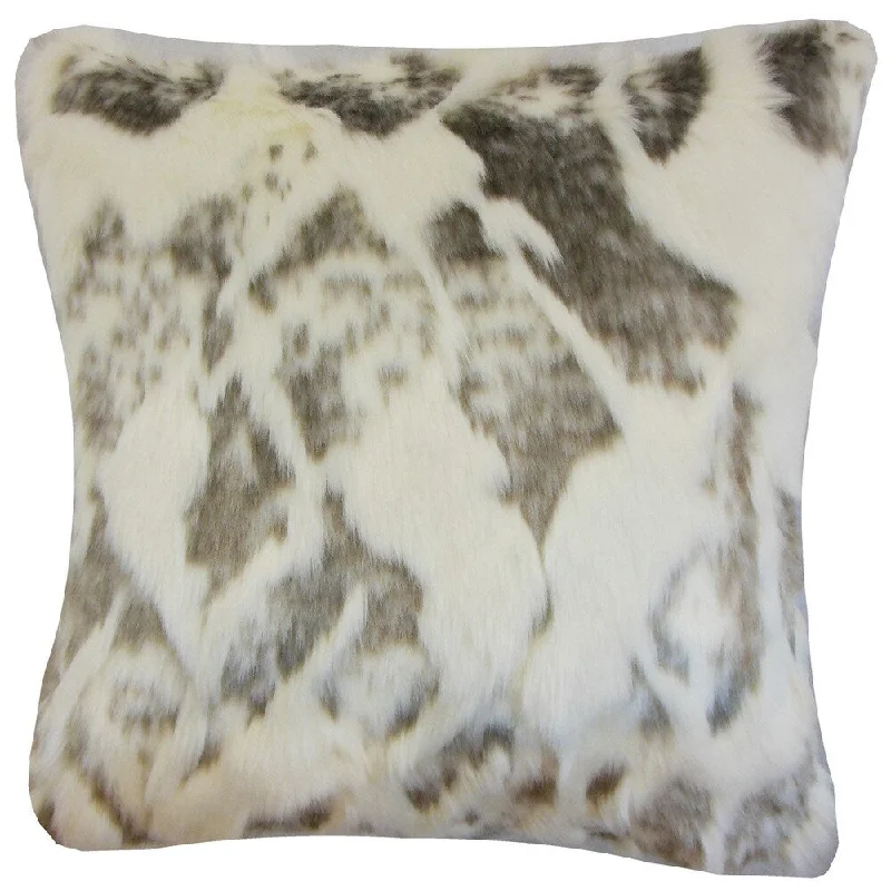 Valeska Faux Fur Euro Sham Ivory