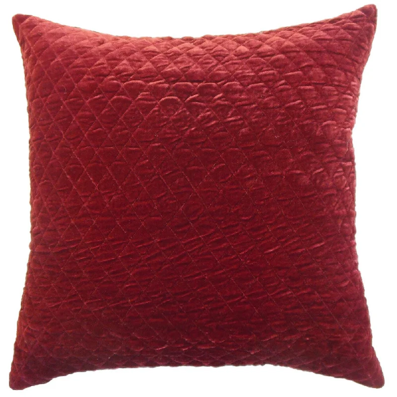 Rajani Diamond Euro Sham Cranberry