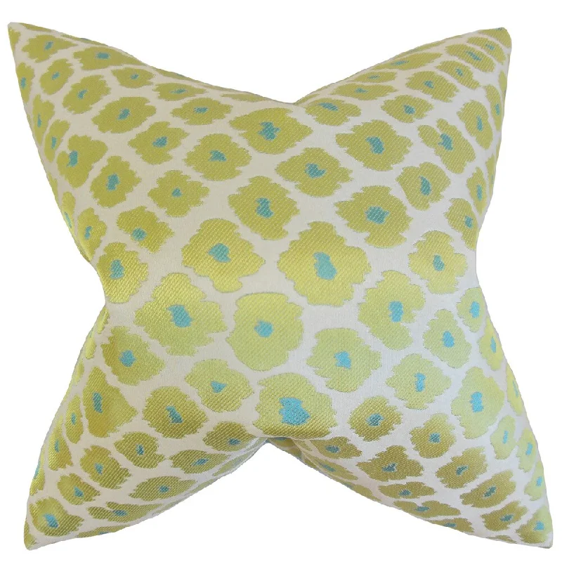 Ajamu Geometric Euro Sham Lime