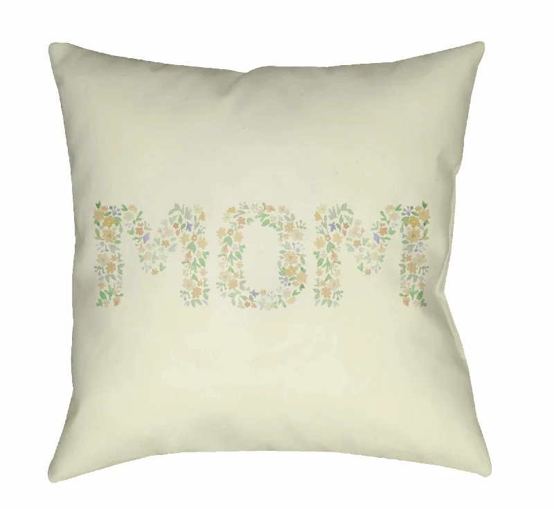 Ricky Floral Mom Design Accent Pillow