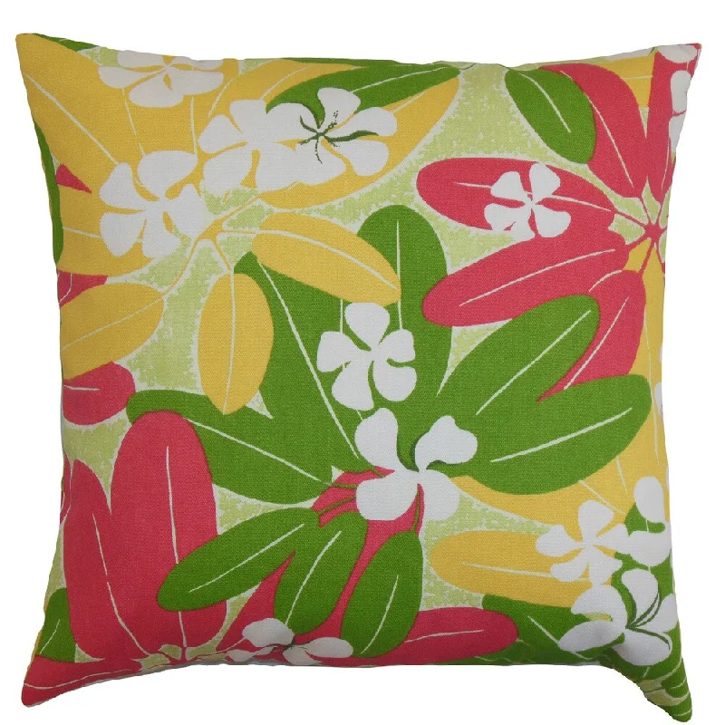 Hea Floral Euro Sham Green