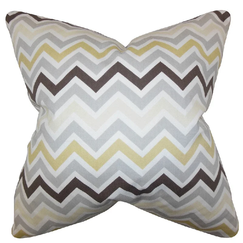 Howel Zigzag Euro Sham Gray