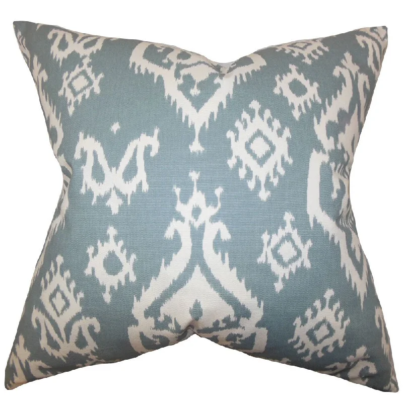 Halona Ikat Euro Sham Teal