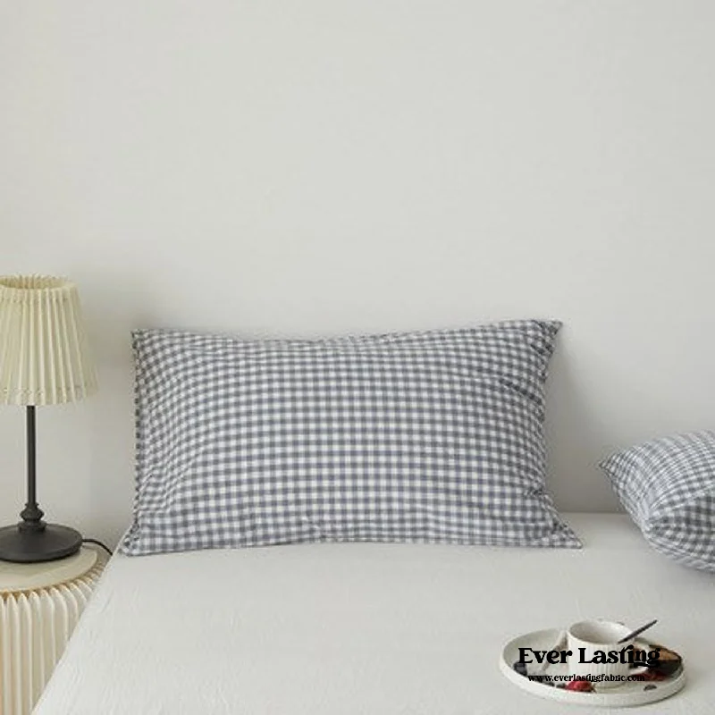 Gingham Pillowcases / Blue