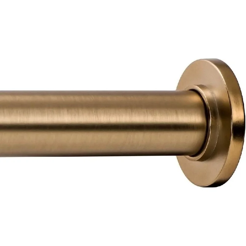 Tension Curtain Rod - Spring Tension Rod 24 to 36 Inch - Gold