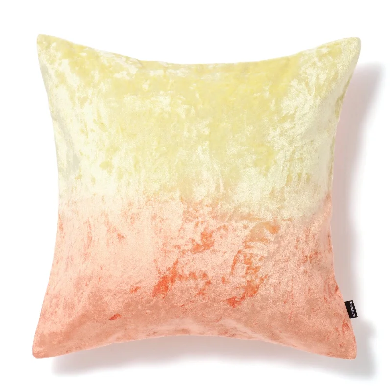 Vlvt Gradation Cushion Cover 450 x 450  OrangexYellow