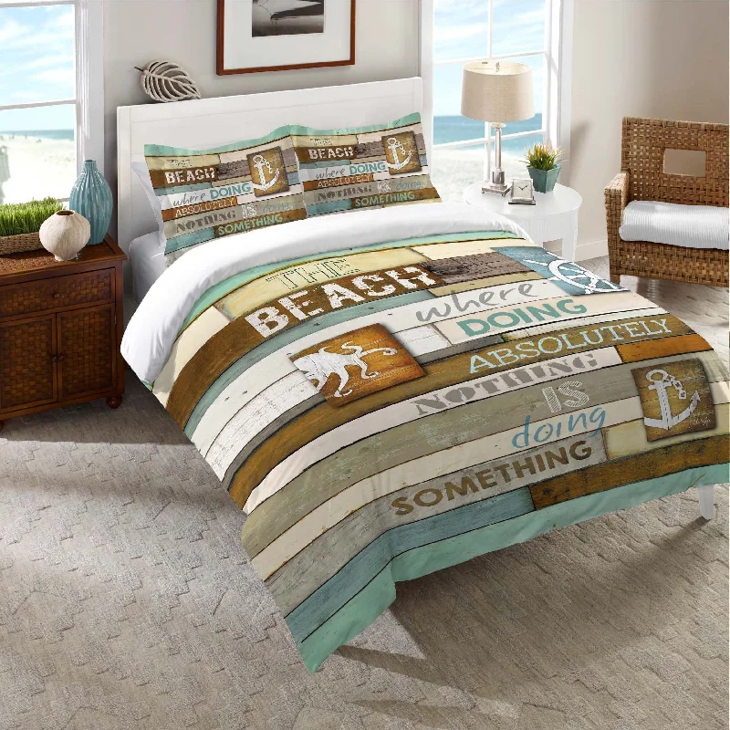 Laural Home Beach Words Standard Pillow Sham