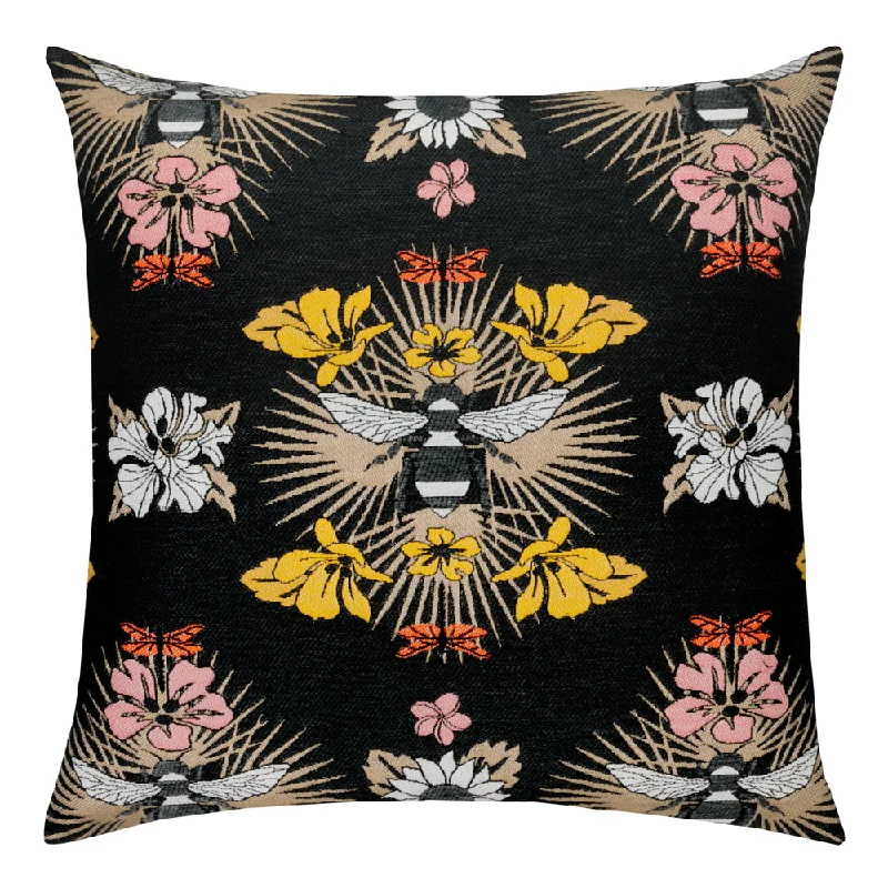 22" Square Elaine Smith Pillow  Honey Bee