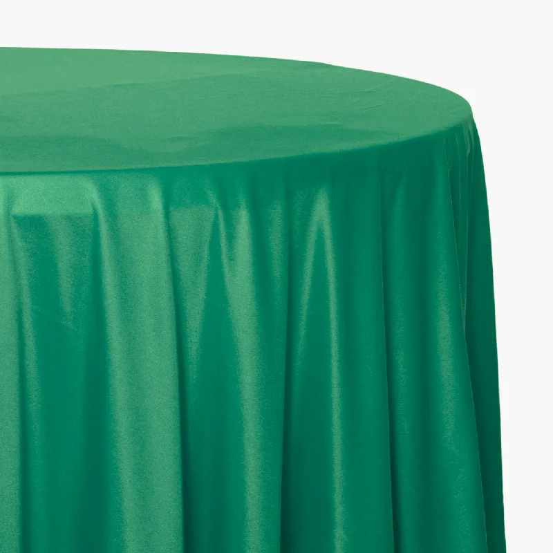 Scuba 108" Round Tablecloth - Emerald Green